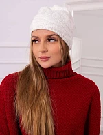 Fleecová čepice Edyta K298 ecru