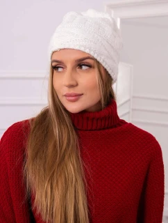 Fleecová čepice Edyta K298 ecru