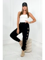 Bavlněné kalhoty Amour černý