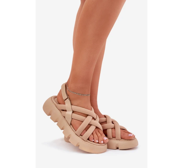 Dámské Sandály Na Platformě S Pásky model 21696135 - Boto Dámské Sandály Na Platformě S Pásky model 21696135 - Boto