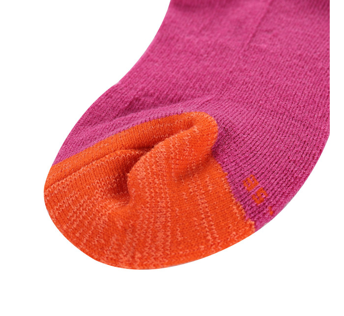 Ponožky z merino vlny ALPINE PRO PHALTE fuchsia red