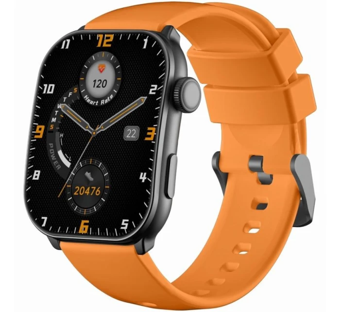 GRAVITY GT28-2 Pánské chytré hodinky s řemínkem + náramek Orange Black GRAVITY GT28-2 Pánské chytré hodinky s řemínkem + náramek Orange Black