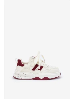 Dětské Tenisky Na Platformě Bežovo-Červené Grellio