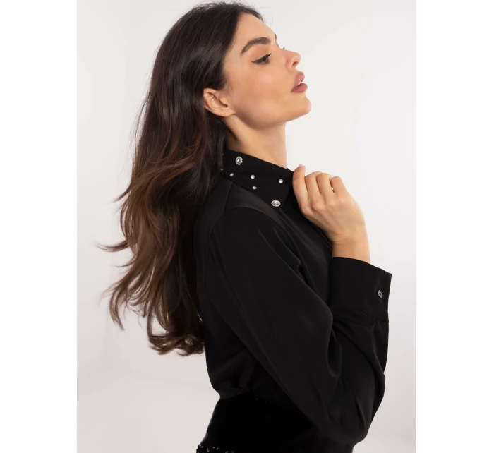 Koszula DHJ KS model 20619238 czarny - FPrice Koszula DHJ KS model 20619238 czarny - FPrice