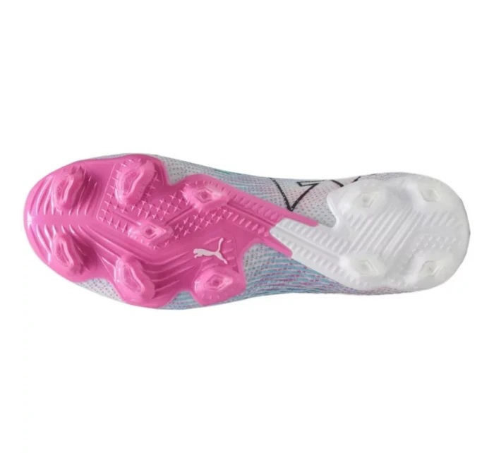 Pánské fotbalové boty / kopačky Future 7 Ultimate FG/AG M 107599 01 Bílá s růžovou - Puma