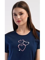 Dámské domácí šaty s tříčtvrtečním rukávem Lekníny