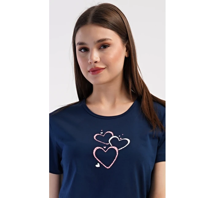 Dámské domácí šaty s tříčtvrtečním rukávem Lekníny