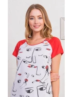 Dámská noční košile s krátkým rukávem Fiona Dámská noční košile s krátkým rukávem Fiona