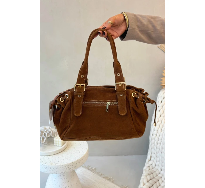 Kožená semišová kabelka Camel model 21728343 - Boto