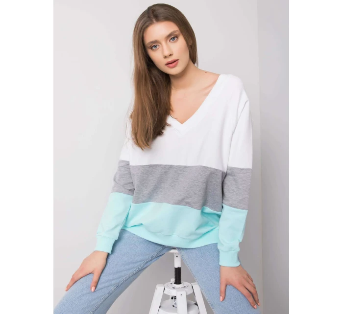 Mikina RV BL 5972.07 bílá šedá