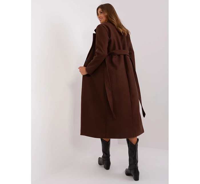 Kabát TW EN BI 5312 1.31 tmavě hnědý