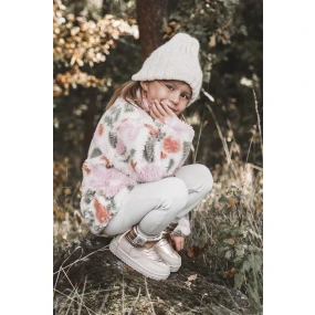 Dětské sněhule Big Star KK374221 Béžová a zlatá