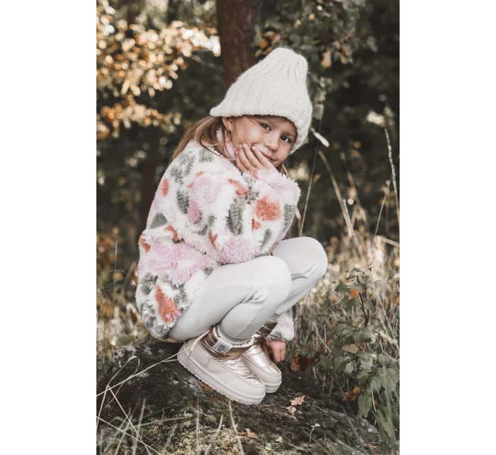 Dětské sněhule Big Star KK374221 Béžová a zlatá