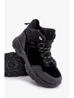 Zateplené Pánské Trekingové Boty Šněrovací Černé Zerista Zateplené Pánské Trekingové Boty Šněrovací Černé Zerista