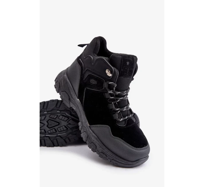 Zateplené Pánské Trekingové Boty Šněrovací Černé Zerista Zateplené Pánské Trekingové Boty Šněrovací Černé Zerista
