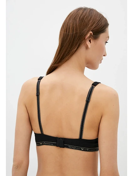 Dámská sportovní podprsenka   00020 černá  model 16279314 - Emporio Armani