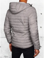 FashionStreet pánská světle šedá prošívaná přechodná bunda TX4657