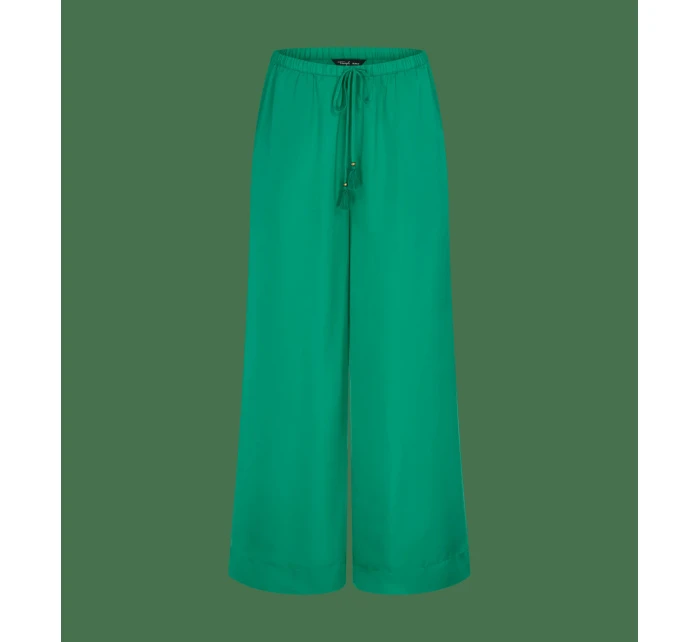 Summer Satin Trousers - GREEN - TRIUMPH GREEN - TRIUMPH
