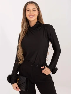 Černá dámská halenka s růžemi Goodlookin (272611)