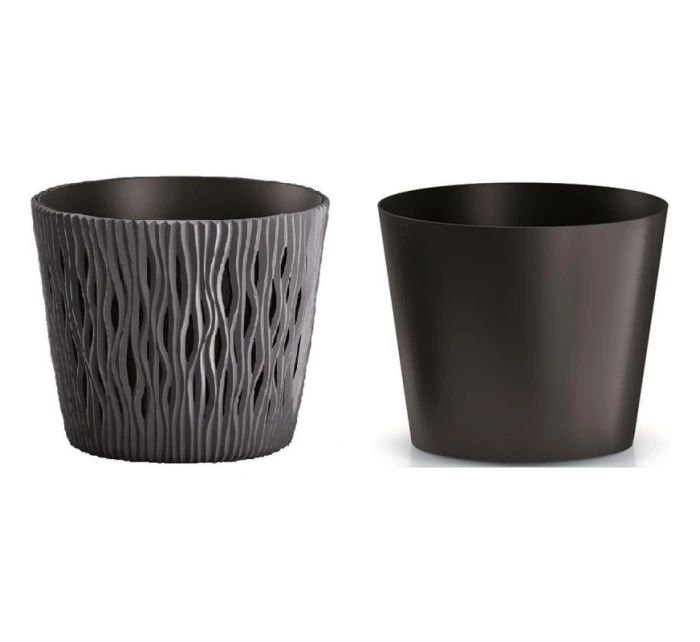 PÍSEČNÝ KULATÝ RYBNÍK 22CM ANTRACITOVÝ