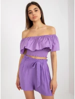 Šortky model 18375385 fialová - FPrice Šortky model 18375385 fialová - FPrice