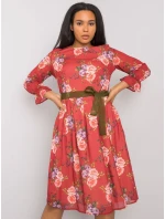 Sukienka LK SK model 21258845 bordowy - FPrice