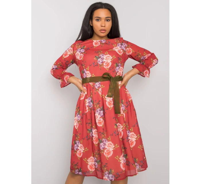 Sukienka LK SK model 21258845 bordowy - FPrice