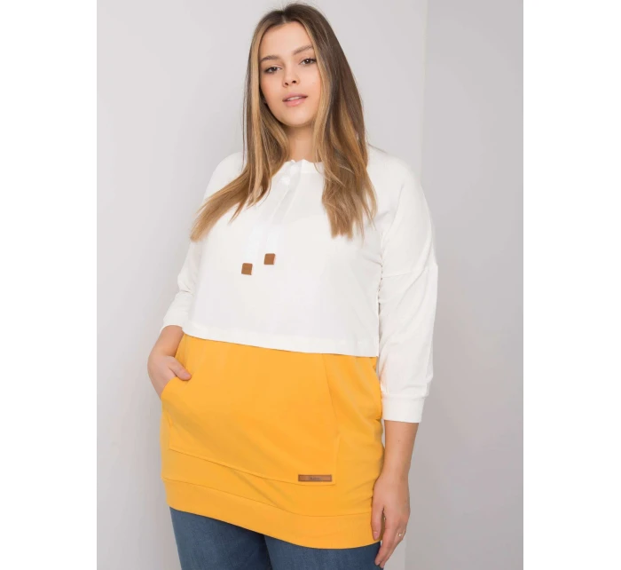 Mikina RV BL 6845.51P bílá a žlutá