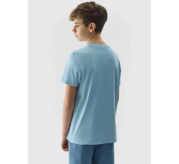 Chlapecké triko z organické bavlny 4F - modré Chlapecké triko z organické bavlny 4F - modré