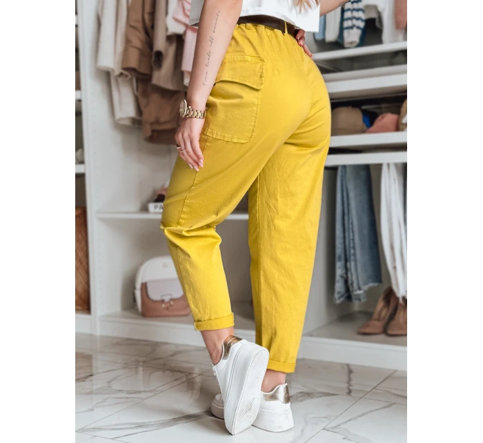 Dámské pytlovité kalhoty GOTRENDI hořčicové FashionStreet UY2527