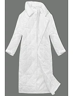 Dámský kabát oversize bílý (5M3177-281) Dámský kabát oversize bílý (5M3177-281)