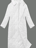 Dámský kabát oversize bílý (5M3177-281)