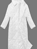 Dámský kabát oversize bílý (5M3177-281)