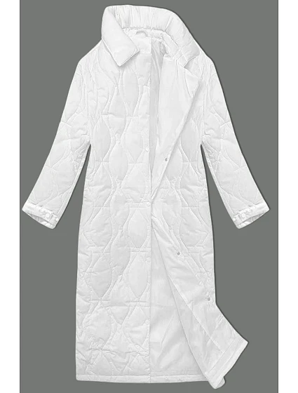 Dámský kabát oversize bílý (5M3177-281) Dámský kabát oversize bílý (5M3177-281)