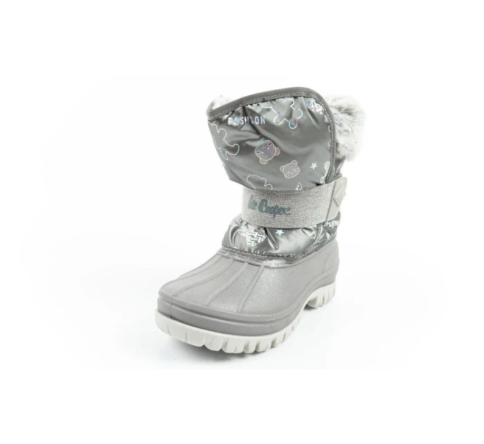 Lee Cooper zimní sněhule dětské zateplené sněhule pro dívky šedé