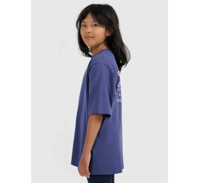 Dívčí tričko oversize s potiskem model 21736454 - 4F Dívčí tričko oversize s potiskem model 21736454 - 4F