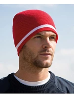 R Pletená čepice s pruhy 28. red/white model 22424896 - Result Headwear R Pletená čepice s pruhy 28. red/white model 22424896 - Result Headwear