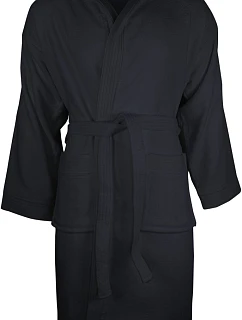 The One Towelling Velour Bathrobe Župan s kapucí 48.1043 anthracite