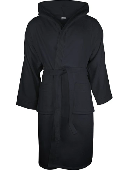 The One Towelling Velour Bathrobe Župan s kapucí 48.1043 anthracite The One Towelling Velour Bathrobe Župan s kapucí 48.1043 anthracite