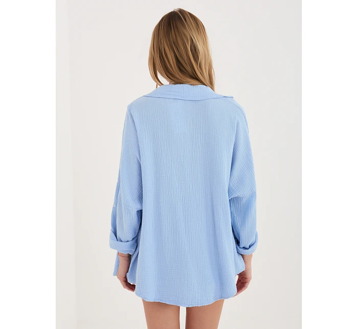 Koszula MI KS model 22102621 jasny niebieski - FPrice Koszula MI KS model 22102621 jasny niebieski - FPrice