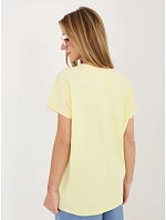 Bluzka RV BZ model 22102602 jasny żółty - FPrice Bluzka RV BZ model 22102602 jasny żółty - FPrice