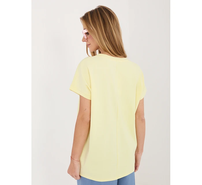Bluzka RV BZ model 22102602 jasny żółty - FPrice Bluzka RV BZ model 22102602 jasny żółty - FPrice