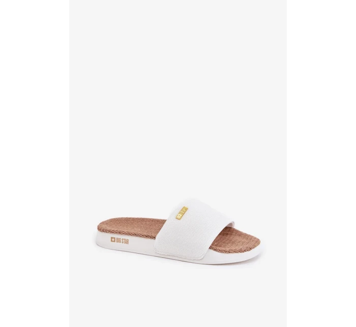 Dámské pantofle Big Star – bílé