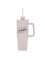 PÁTEK - světle růžový cestovní hrnek s průhledným víčkem 900 ml PÁTEK - světle růžový cestovní hrnek s průhledným víčkem 900 ml