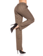 Sexy kalhoty KouCla ve čtvercovém vzhledu se třpytkami