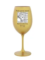 Personalizovaná sklenice s mapou