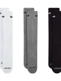 Ponožky Nike Everyday Plus Cushioned 3 páry bílé, šedé, černé SX6888 964