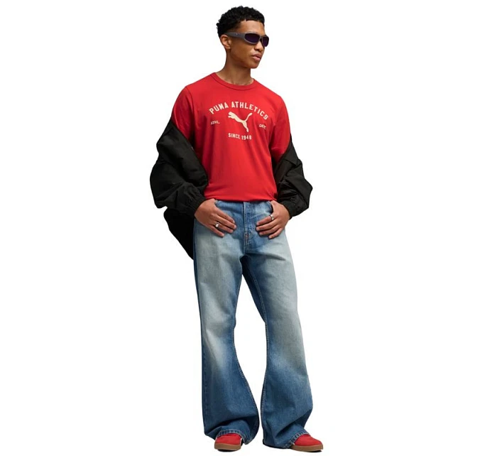 Pánské tričko Class Graphic Tee červené model 22068532 11 pánské - Puma Pánské tričko Class Graphic Tee červené model 22068532 11 pánské - Puma
