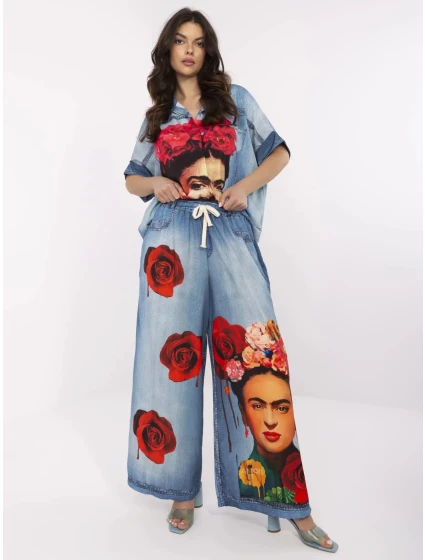 Kalhoty DHJ SP 19183 5.78 modrá