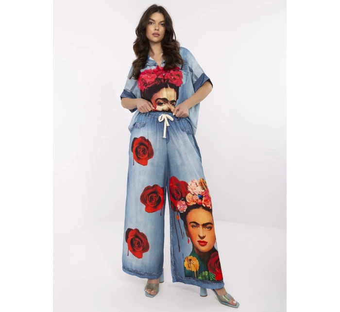 Kalhoty DHJ SP 19183 5.78 modrá Kalhoty DHJ SP 19183 5.78 modrá